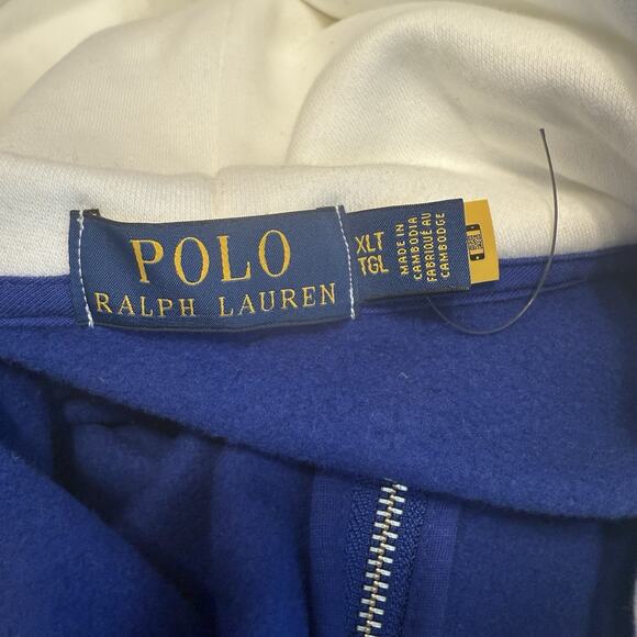 Polo Ralph Lauren NWOT Hoodie Men’s XLT 1967 Shield Logo Full Zip Jacket Warm - Picture 6 of 10